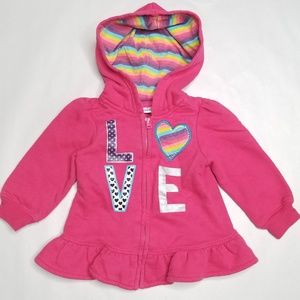 Love Rainbow Zip Up Hoodie